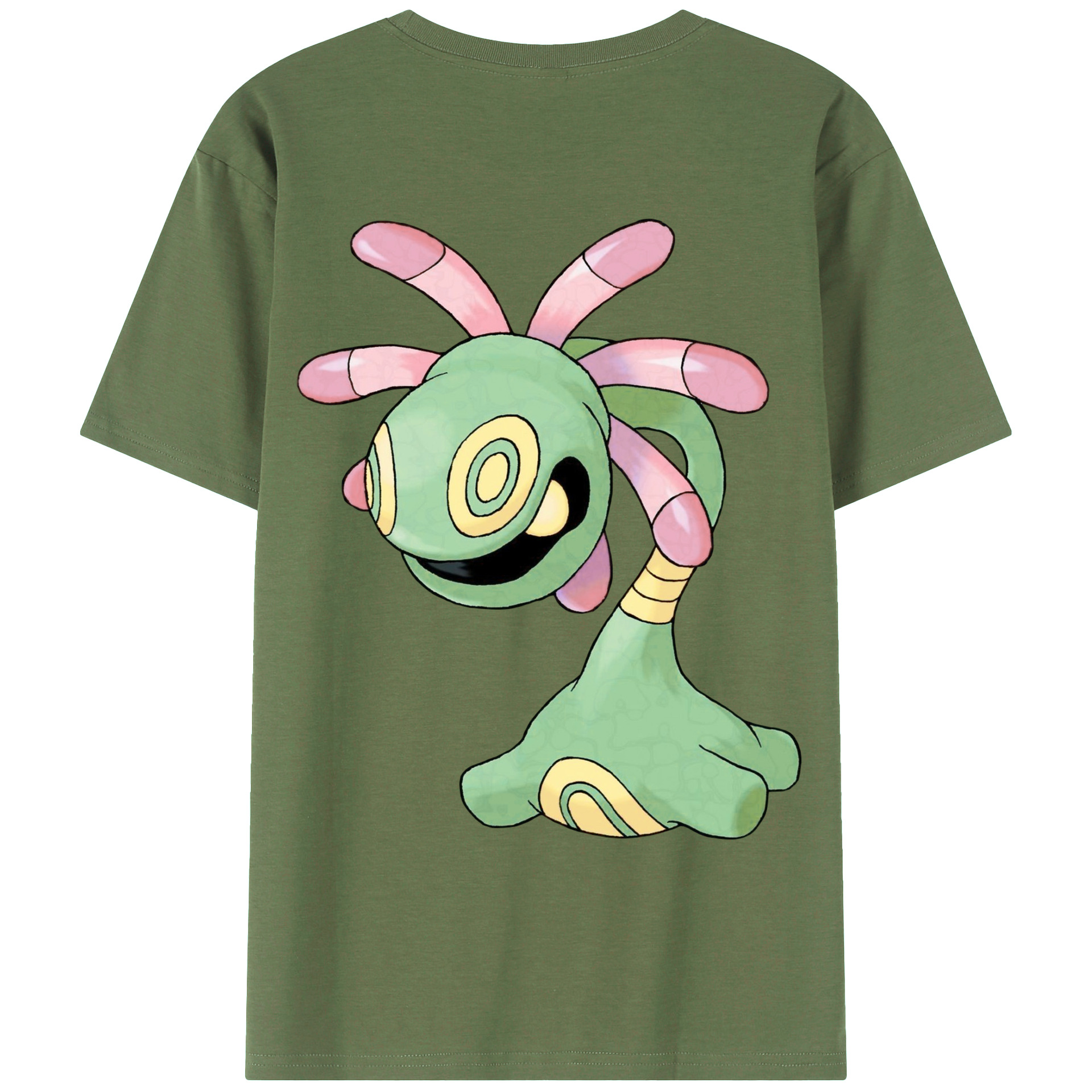 （画像用） ポケットモンスター Pokémon 綿100％ メンズ半袖Tシャツ（バックプリント） 通気性